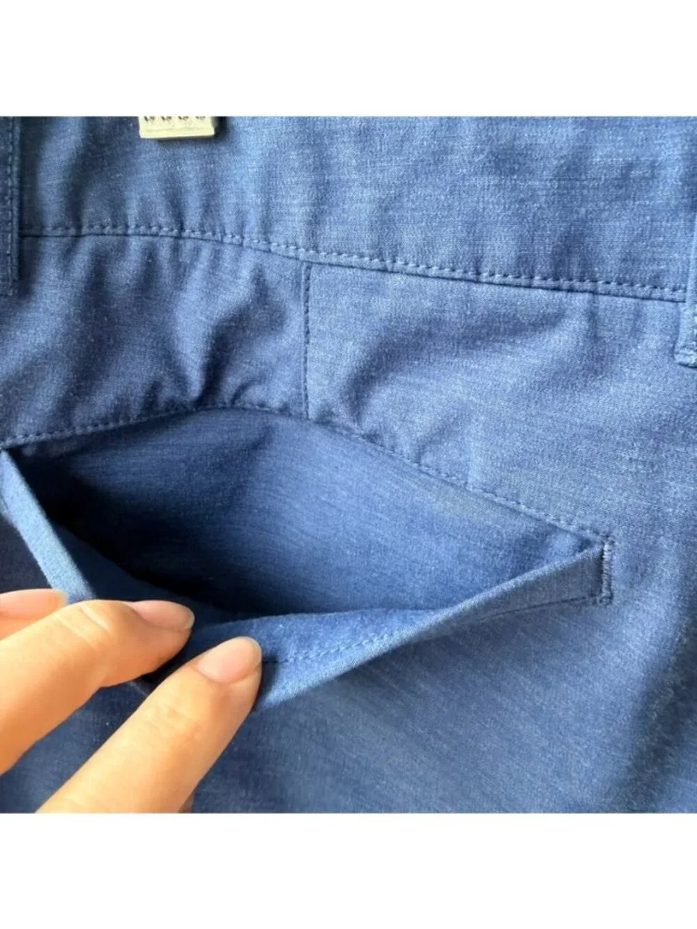 Faherty All Day Shorts Blue Performance Stretch Men's Size 34 H78